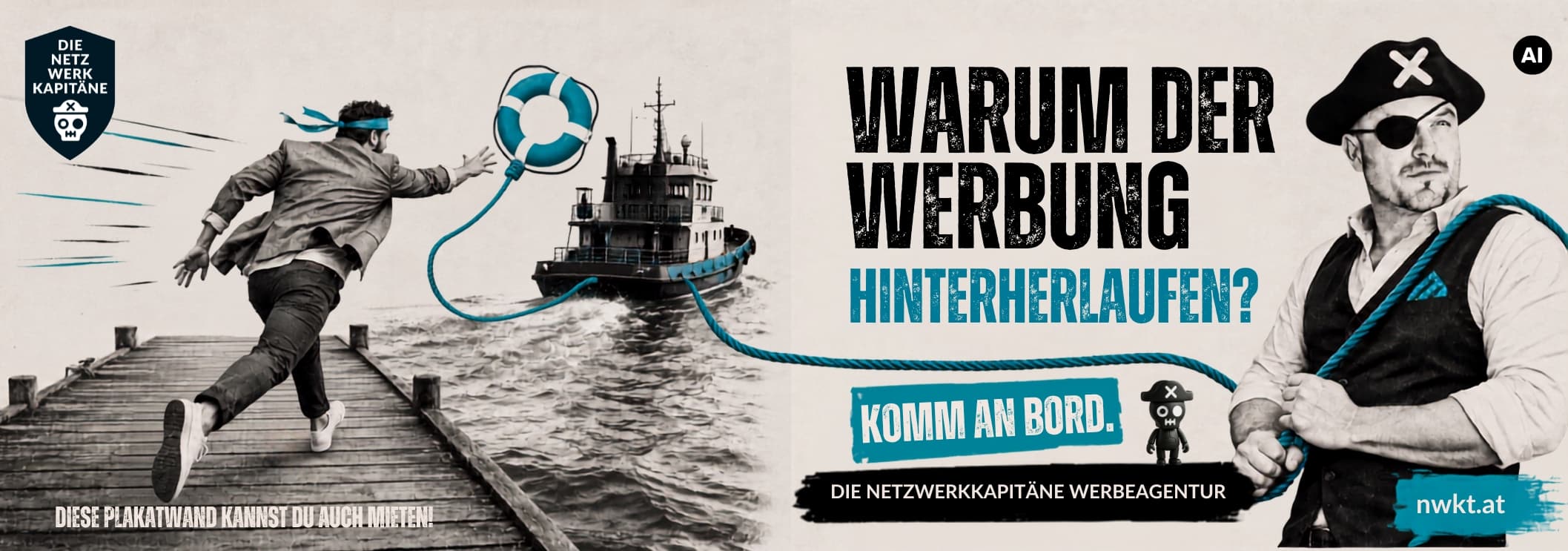 Projekt Plakatwand der Netzwerkkapitäne